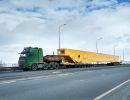 transportation of metal crane beams